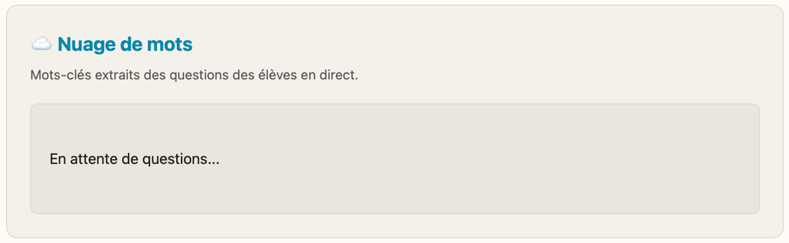 Nuage de mots